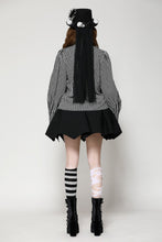 Load image into Gallery viewer, Dark lolita striped skull blouse IW116