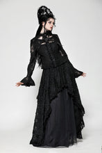 Load image into Gallery viewer, Gothic lace sexy hollow cross blouse IW120