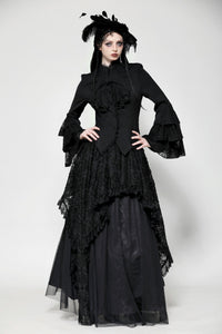 Gothic multi-Layer ruffled noble Top IW121