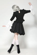 Load image into Gallery viewer, Elegant Gothic Black and White Doll Blouse IW123