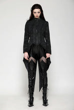 Load image into Gallery viewer, Vintage gothic jacquard tailcoat with slits JW268