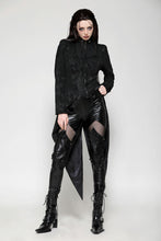 Load image into Gallery viewer, Vintage gothic jacquard tailcoat with slits JW268