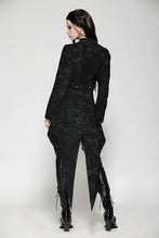 Load image into Gallery viewer, Vintage gothic jacquard tailcoat with slits JW268