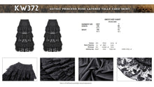 Load image into Gallery viewer, Gothic princess rose layered tulle cake skirt KW372