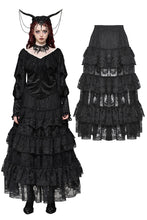 Load image into Gallery viewer, Gothic princess rose layered tulle cake skirt KW372