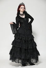 Load image into Gallery viewer, Black gothic queen jacquard top TW531