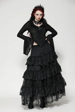 Load image into Gallery viewer, Black gothic queen jacquard top TW531