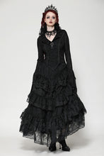 Load image into Gallery viewer, Black gothic queen jacquard top TW531