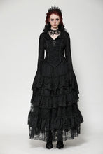 Load image into Gallery viewer, Black gothic queen jacquard top TW531