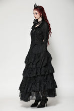 Load image into Gallery viewer, Black gothic queen jacquard top TW531