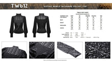 Load image into Gallery viewer, Gothic noble jacquard velvet top TW612