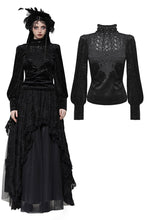 Load image into Gallery viewer, Gothic noble jacquard velvet top TW612