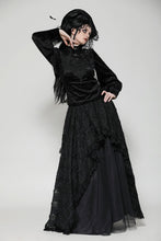 Load image into Gallery viewer, Gothic noble jacquard velvet top TW612