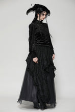 Load image into Gallery viewer, Gothic noble jacquard velvet top TW612