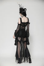 Load image into Gallery viewer, Gothic Romantic Lace Flare Sleeve Top TW623