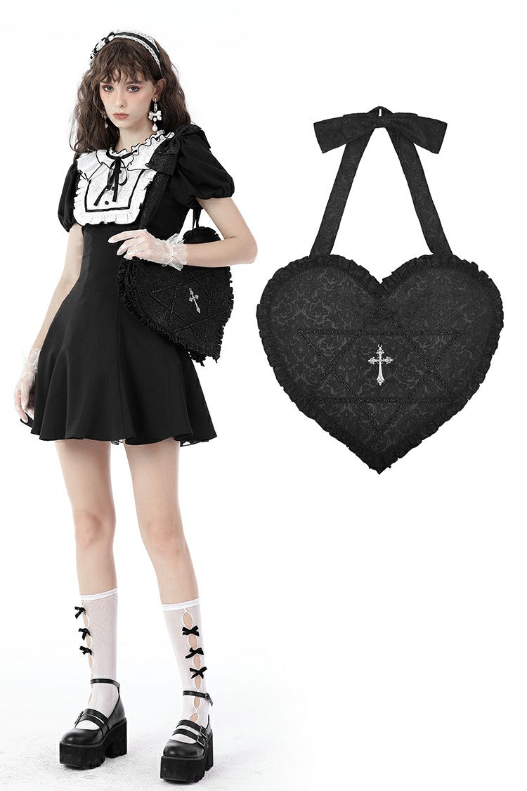 Black Heart Don't Call Crossbody Bag | One Size