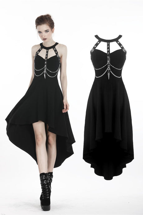 Women Stretchy Goth Party Exotic Dress Sexy Gothic Style Dresses Dark In  Love Ruffle Hollow Out Pentagram Police Cosplay Outfit