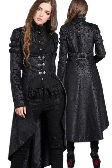 Gothic floor-length cocktail gown jacket coat JW091 - Gothlolibeauty