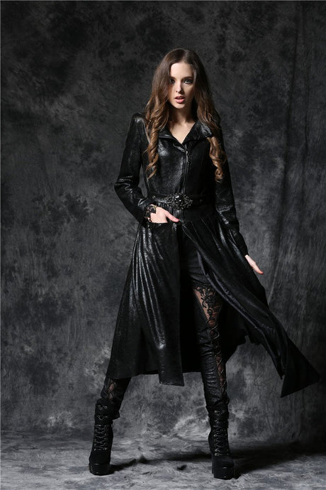 Gothique asymmetric bouffancy robe jacket with ghost belt JW093 - Gothlolibeauty