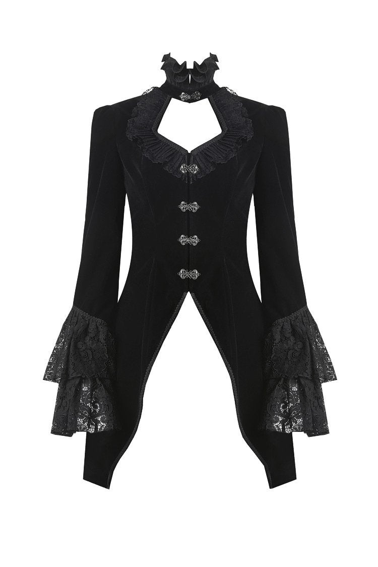 Gothic velvet swallow lace tail jacket JW174 – DARK IN LOVE