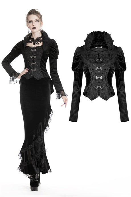 Gothic velvet two-pcs jacket JW191 - Gothlolibeauty