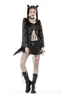 Gothic decadent shredded cardigan JW242