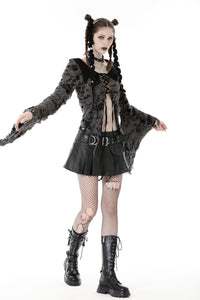 Gothic decadent shredded cardigan JW242