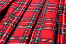 Load image into Gallery viewer, Punk red big pin pleated plaid skirt KW135RD - Gothlolibeauty