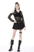 Load image into Gallery viewer, Rebel rock cross bag pleated skirt KW255
