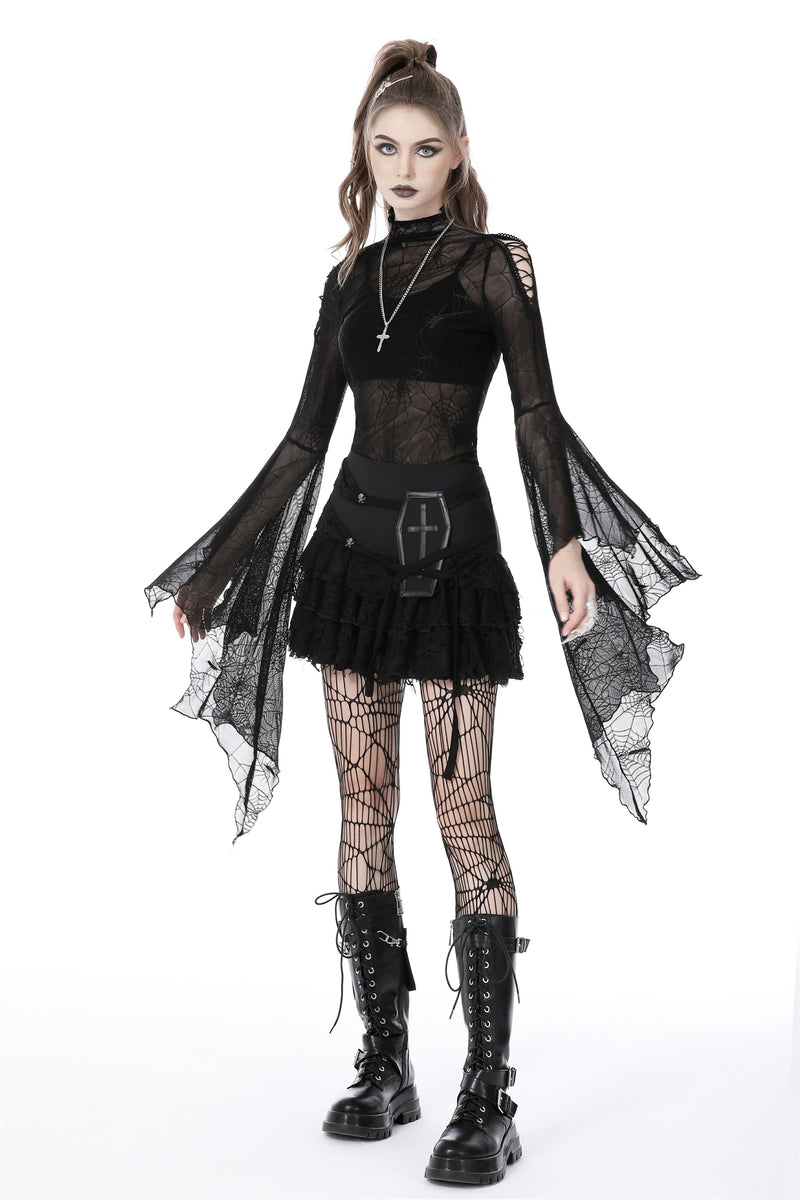 Gothic ghost lace frilly skirt KW271 – DARK IN LOVE