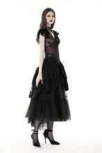 Load image into Gallery viewer, Punk layered frilly high low skirt  KW293