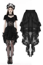 Load image into Gallery viewer, Punk frilly lace swallow tail skirt  KW294