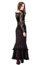 Load image into Gallery viewer, Gothic summer Sexy lace off Shoulder long sleeve Tee/T-shirt TW063 - Gothlolibeauty