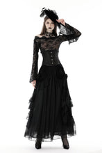 Load image into Gallery viewer, Gothic sexy off shoulder lace T-shirt TW508